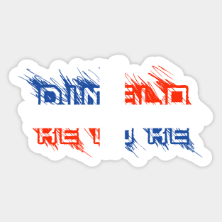 Dimelo Ke Lo Ke Dominican Republic Flag Sticker